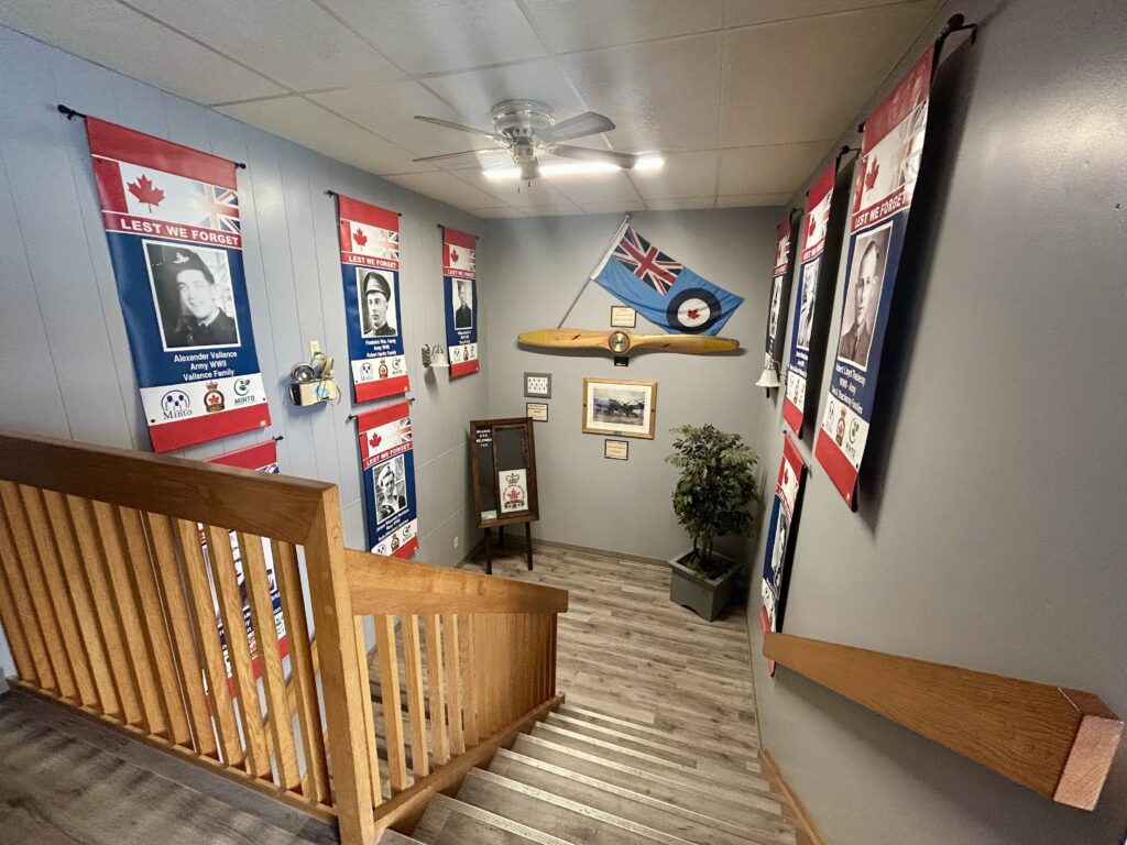 Veteran banners at Branch 296