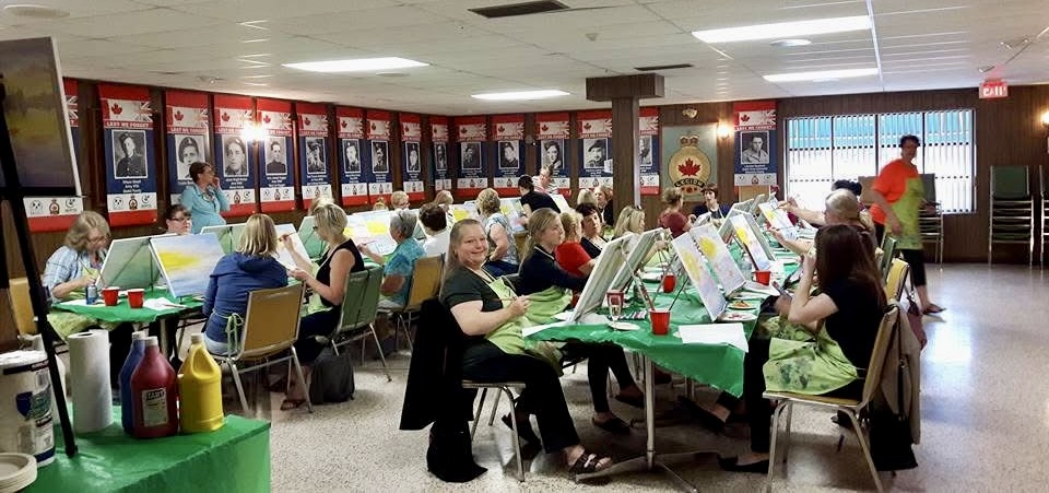 Paint Nite in the Maple Leaf Room.
